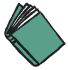 An illustrative icon of a book
